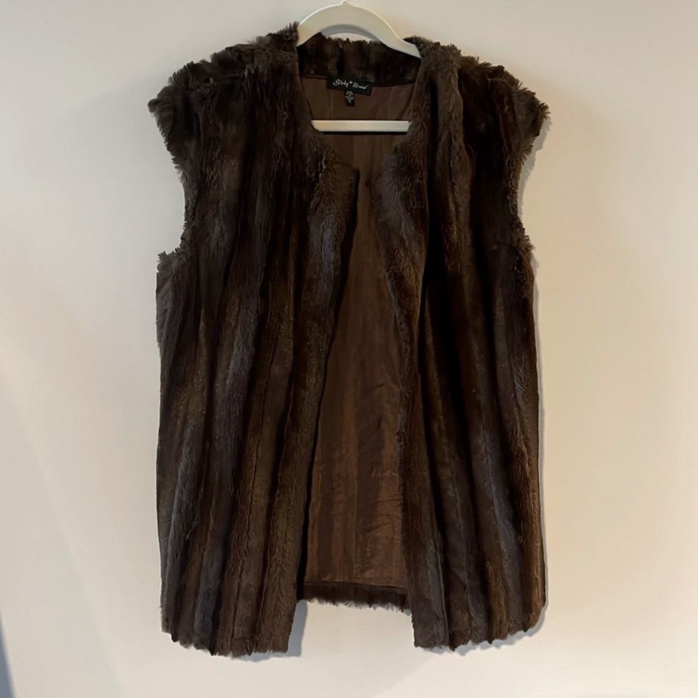 Faux fur vest